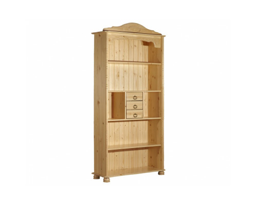 Шкаф книжный Айно №2 из массива дерева в наличии и на заказ