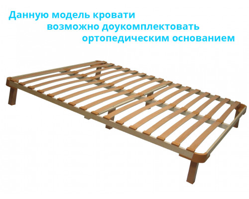 Кровать Омега с мягкой вставкой из массива дерева в наличии и на заказ