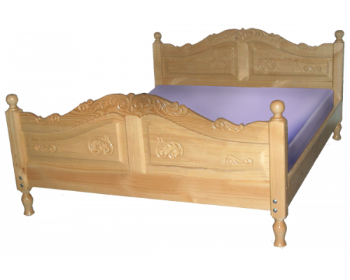 Кровать Резная из массива дерева в наличии и на заказ