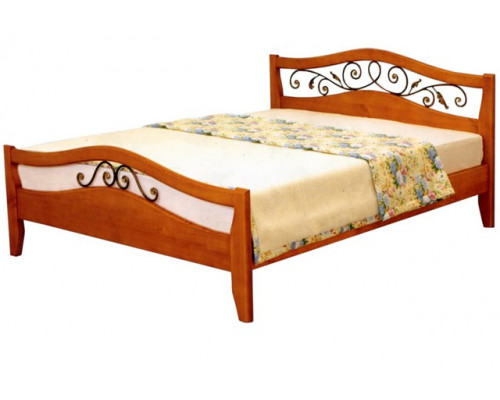 Кровать Талисман с ковкой из массива дерева в наличии и на заказ