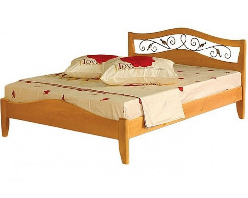 Кровать Талисман с ковкой (тахта) из массива дерева в наличии и на заказ