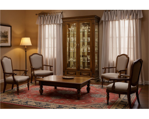Шкаф с витриной Верди Люкс